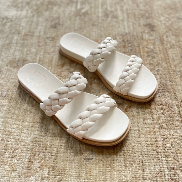 Dolce Vita Shoes - dolce Vida braided flat sandals with foot bed size 8.5.